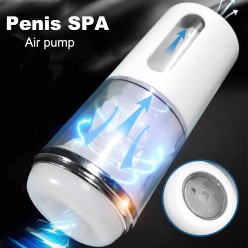 Male Penis SPA Air Pump Trainer Masturbation Cup Sex Toys for Men