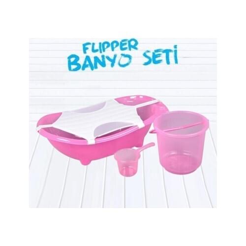 Flipper Baby Bath Tub Set-4'lü Bathtub Set