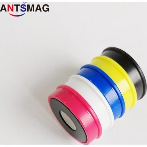 Neodymium Magnetic Strong Permanent Fridge Push Pin Magnet Colorfull Plastic Mounting Magnet 10pcs/lot