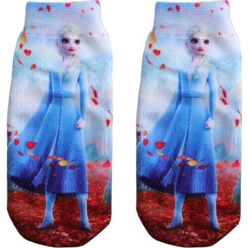 2021 New 1-10Years Spring Autumn Cotton Boys Girls Socks 3D Princess Print Socks Kids Cartoon Children Kids Funny Socks