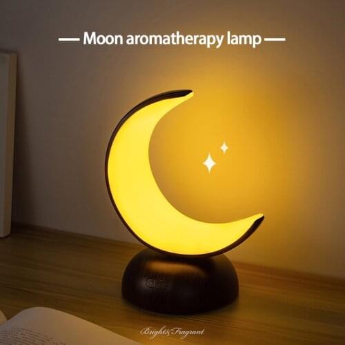 2021 New Moon Night Light Galaxy Type C Rechargeable Creative Home Decor Color Change Aromatherapy Lamp Table Lamp Dropshipping