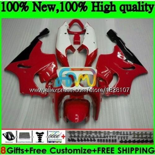 Bodys For KAWASAKI ZX 7R ZX-750 ZX7R 96 00 01 02 03 5BS.88 ZX 750 7 R ZX-7R ZX750 1996 2000 2001 2002 2003 Top Red white Fairing