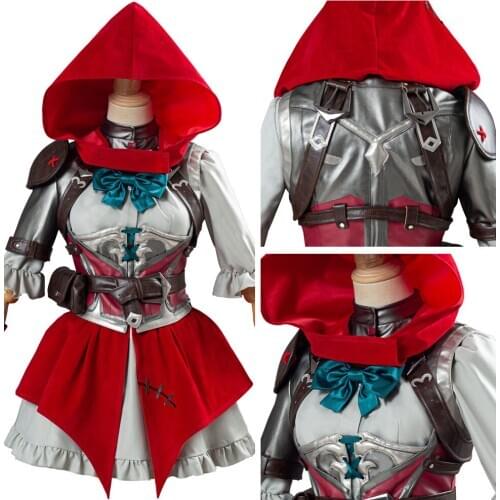 OW Cosplay Ashe Elizabeth Caledonia Cosplay Costume Women Girls Dress Outfit Uniform Halloween Carnival Costume
