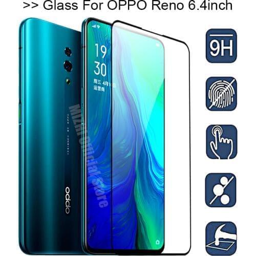 Full cover for oppo reno screen protector tempered glas on for oppo reno 2019 opporeno 6.4inch protective glass Original film 9h