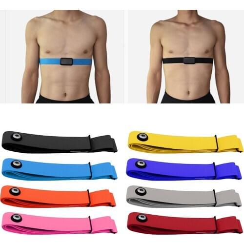 Adjustable Heart Rate Monitor Chest Belt Sport Bluetooth Heart Rate Monitor Chest Belt Strap for Garmin for Polar Wahoo Accurate