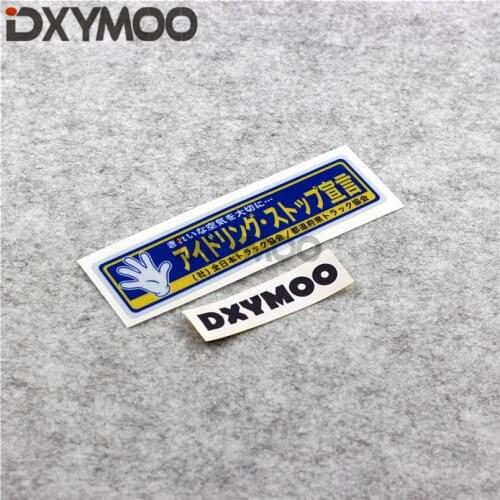 Fashion Japanese Environment Project Truck Window Stickers Earth Less Air Pollution Car Styling Tape