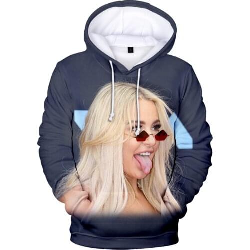 Tana Mongeau 3D Print Fashion Fall Winer Suit Hoodies Sportswear Hooded Youthful HIP HOP Style Women/Men The hooded