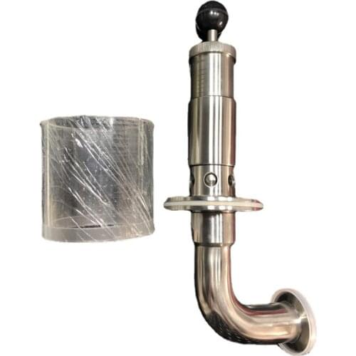 304 Stainless Steel Beer Fermentation 1.5" Tri Clamp 0.2-2.2 Bar SUS Sanitary Adjustable Vacuum Pressure Relief Safety Valve