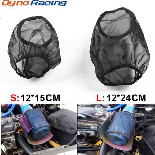 Universal Air Filter Protective Cover Waterproof Oilproof Dustproof for High Flow Air Intake Filters Black