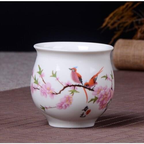 NEWYEARNEW 100ml 20Colors Ceramic Retro Single Tea Wine Cup Lucky Auspicious Dragon Tureen Business Gift Teaware Accessories