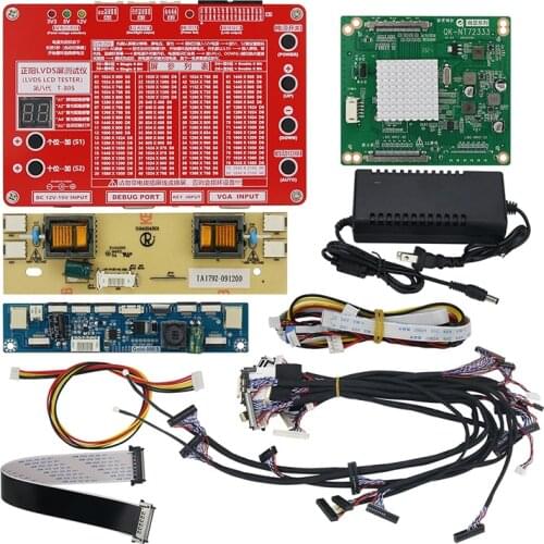 4K 2K LVDS LCD Tester LCD LED Panel Tester w/ 4K Adapter Board Max 2048x1536 For TV Laptop Screen