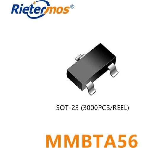 3000PCS MMBTA56LT1G PNP 80V 500mA SOT-23 MMBTA56 made in China