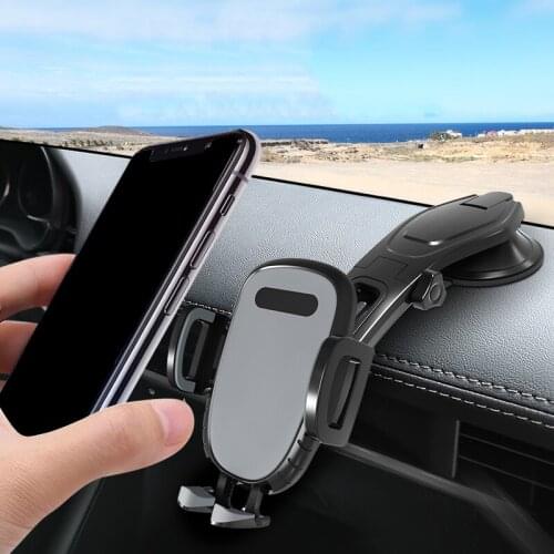 360 Degree Rotate Navigation ABS Dashboard Car Phone Holder Interior Strong Suction Mobile Phone Support for Xiaomi Iphone12pro