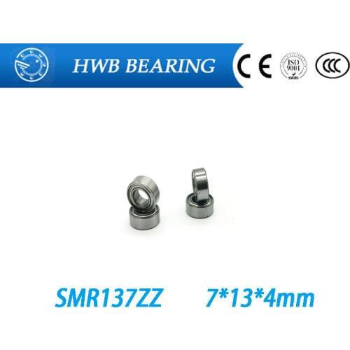 Free shipping 10pcs SMR137ZZ smr137 zz L-1370ZZ 7x13x4 mm stainless steel 440C deep groove ball bearing miniature bearing