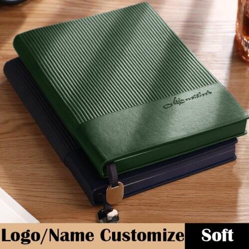 Logo Name Customize A5 Notebook Notepad Big B5 Sketch Book PU Diary Journal School Office Supplies Student Gift