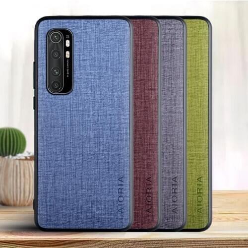 Case for Xiaomi mi note 10 pro 10 Lite coque Cross pattern PU Leather skin soft TPU hard phone cover for Xiaomi mi note 10 lite