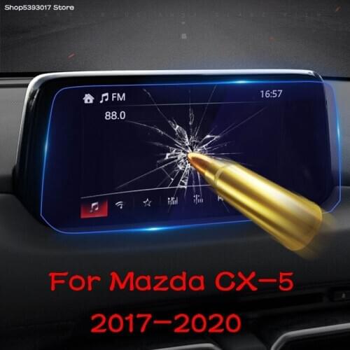 For Mazda CX-5 2020 2019 2018 2017 Car Navigation Glass Film Tempered Glass Scratch Proof Screen Protector Display Screen