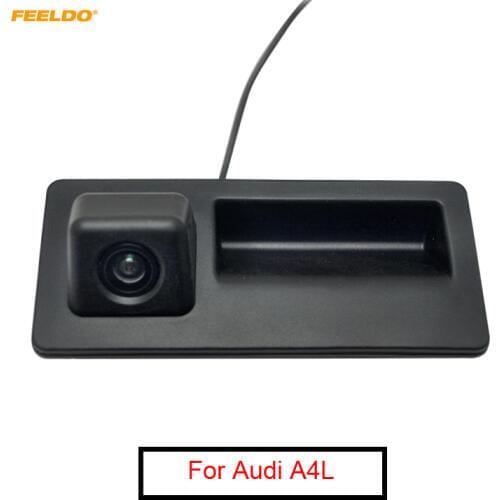 FEELDO Sell cheap!!! Car Rear View Parking Trunk Handle Camera For Audi A4L A4 A5 S5 Q3 Q5 For VW Passat Tiguan Golf Passat