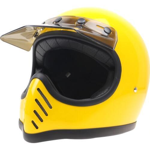 Geniune Zombies Racing Moto 3 model Full Face moto helmet design for vintage bike and vintage Style motorcycle