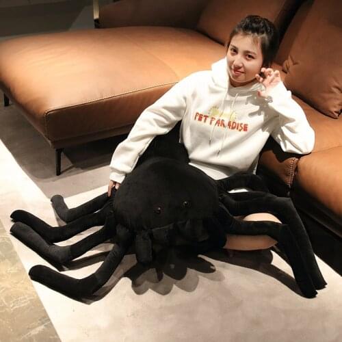 20-80CM Simulation Spider Plush Toys Real Like Stuffed Soft Animal Awful Pillow for Kids Children Xmas Birthday Gifts