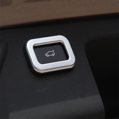 Interior Car Rear Tail Trunk Door Button Knob Switch Frame Cover Trim For Land Rover Range Rover Discovery Sport Evoque