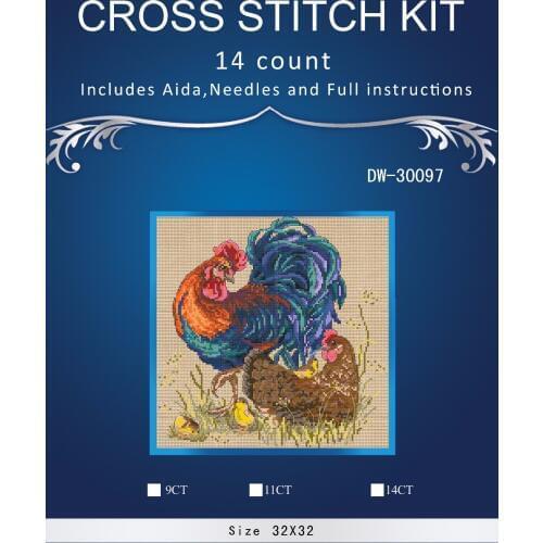 Top Quality Beautiful Lovely Counted Cross Stitch Kit Similar Dim cross stitch Similar DMC dim anchor chick couple DW-30097