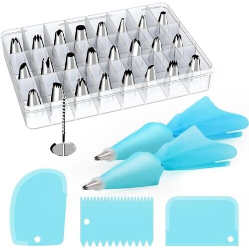 24-piece Set Decorating Mouth Cake Decorating Mouth Decorating Bag Cream Baking Tool Set Decorating Sets Cream Baking Tools