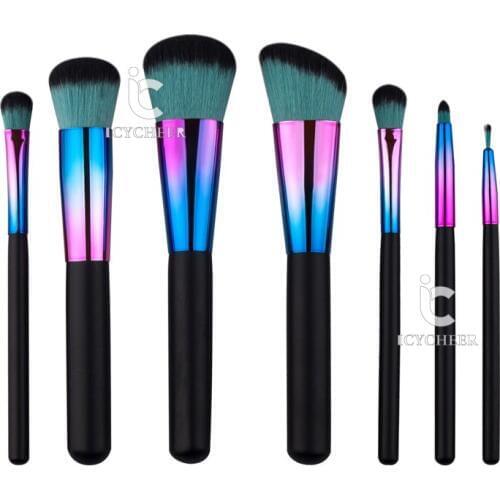 Brushes Set Makeup Brush Tools 7pcs Face Blusher Eye Brow Shadow Cosmetics Gift