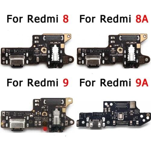 Original Charging Port For Xiaomi Redmi 9A 9 8A 8 Charge Board Pcb Dock Repair Ribbon Socket Plate Usb Connector Spare Parts