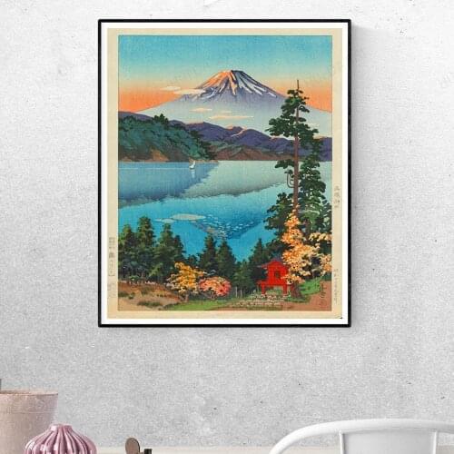 Lake Ashi In The Hakone Hills in Early Autumn - Tsuchiya Koitsu Print Ukiyo-e - Birthday Gift Idea Wall Art Poster Print
