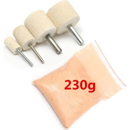 Cerium Oxide Glass Polishing Cila 230g Glass Polishing Powder Cerium Oxide & Polishing Wheel Kit