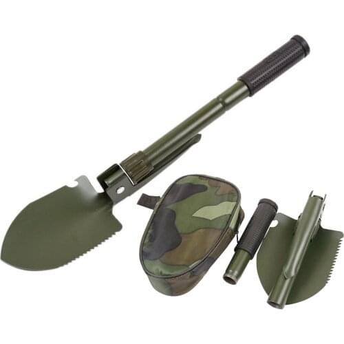 Outdoor Mini Folding Shovel Multifunctional Portable Engineer Shovel Garden Planting Vegetables Collapsible Spade Outdoor Tools