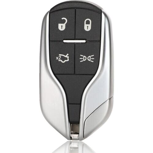 Kutery 4 Buttons Replacement Remote Car Key Shell Case Fob For Maserati Ghibli Quattroporte Fccid: M3N-7393490