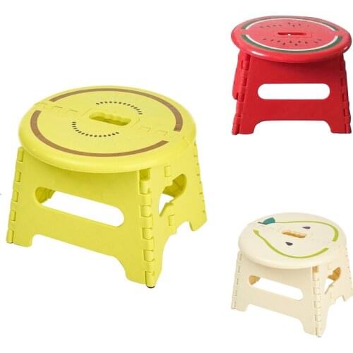 Big deal Folding Stool Plastic Portable Non-Slip Family Adult Children Small Chair Outdoor Portable Thick Maza Small Bench