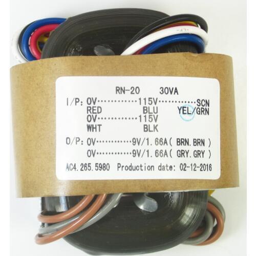 Transformador de corrente R type power transformer 30W 9V × 2 R cattle audio transformer copper wire 115V-115V transformateur