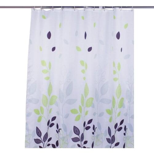 Shower Curtain Leaves High-end Hotel Thick Waterproof Polyester Home Bathroom Shower Curtains
