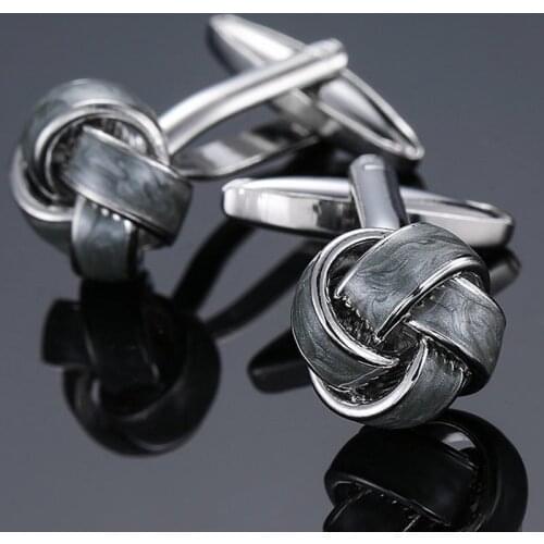 Mens Cufflinks brand new high quality fashion jewelry grey Cufflinks mens and womens wedding business suit pin gifts