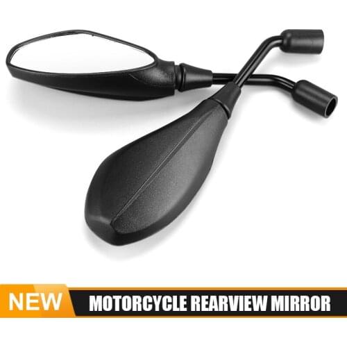 Universal 10mm Motorcycle Rear view Mirror black espejos moto for BMW G650GS F650GS F700GS F800GS F850GS R1200GS for Honda x4