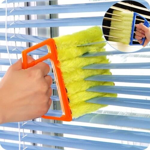1PCS Microfiber Window Cleaning Brush Venetian Blind Brushes Air Conditioner Duster Window Cleaner Cleaning Tools