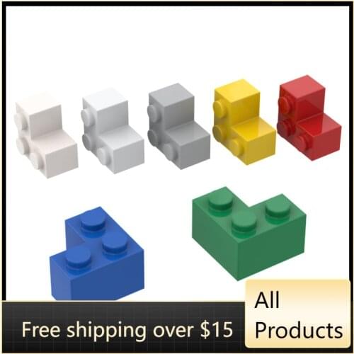 10PCS Building Blocks 2357 2x2 Right Angle Corner Brick Education Particles High-Tech Part Moc Kids Toys For Children Gifts