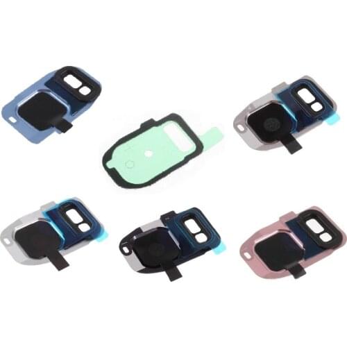 10pcs/lot OEM Camera Lens Ring and Flashlight Glass With Adhesive Sticker for Samsung Galaxy S7 SM-G930/Galaxy S7 edge SM-G935