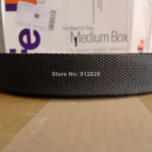 50 Yards 1.25'' 32mm #1 Black Color High Quality Bag Straps Polyester Webbing