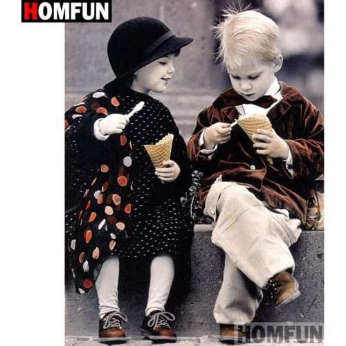 HOMFUN Full Square/Round Drill 5D DIY Diamond Painting "Character" Embroidery Cross Stitch 3D Home Decor Gift A11171