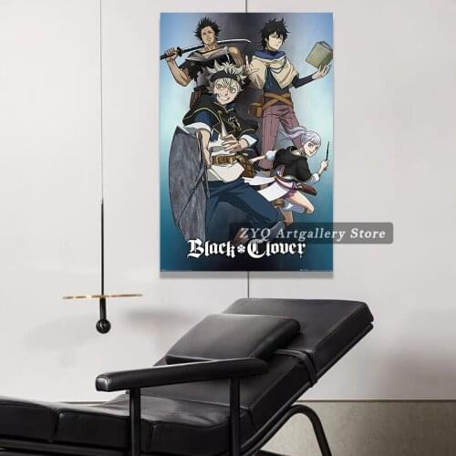 Anime Black Clover Manga Animes TV Show Gaming Poster Canvas Painting For Living Room For Morden