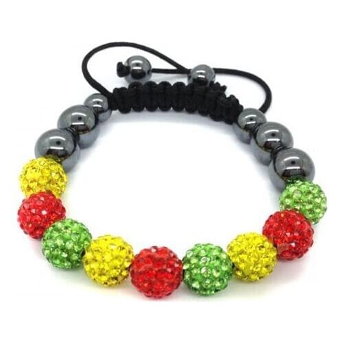 G34sn hot micro pave CZ Disco Ball Beads Bracelet fasion Gift jewelry Discount crystal crystal