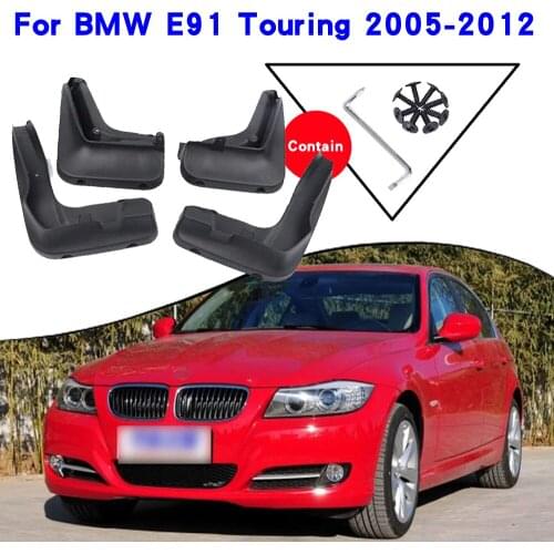 Car Fender Accessories For BMW E91 Touring BMW 3 Series E90 Sedan Saloon 2012-2008 Mudguards Splash Guards Fender Mudflaps