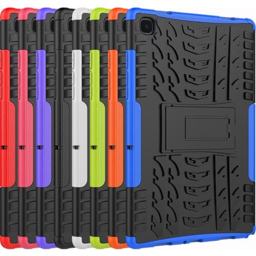 Funda for Samsung Galaxy Tab A7 T500 S6 Lite P610 T220 Stand Shockproof Silicone PC Cover Tab S7 Plus T870 T970 Armor case +Film