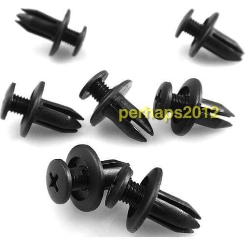 500 Black Nylon Screw Fastener Rivet Clips 992650625 For Mazda 323626929 B2000 Protege 90467-06017 For Toyota 4Runner MR2