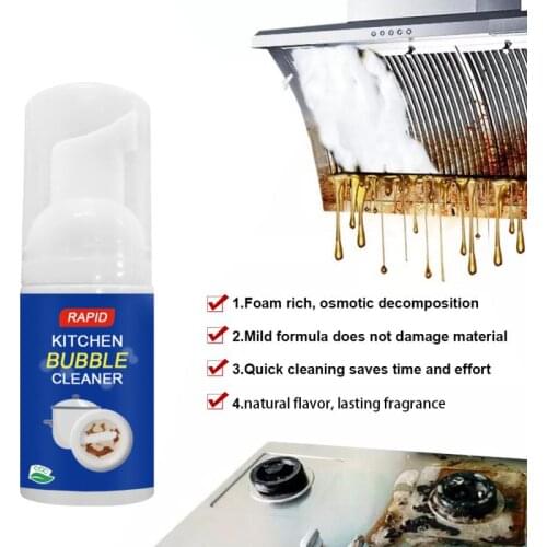Cleaning Chemistry Kitchen Oil Stain Cleaner Household-chemicals Foam Cleaner For Extractor Hood BBQ Racks Kitchen Detergent