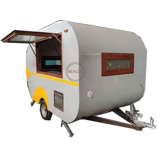 Mini Fast Mobile Food Trailer Food Vending Truck Hotdog Trolley Cart Street Travel Van Ice Vending Car